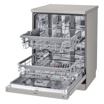 LG XD4B24PS TrueSteam 14 Place Setting Dishwasher (Platinum Steel)