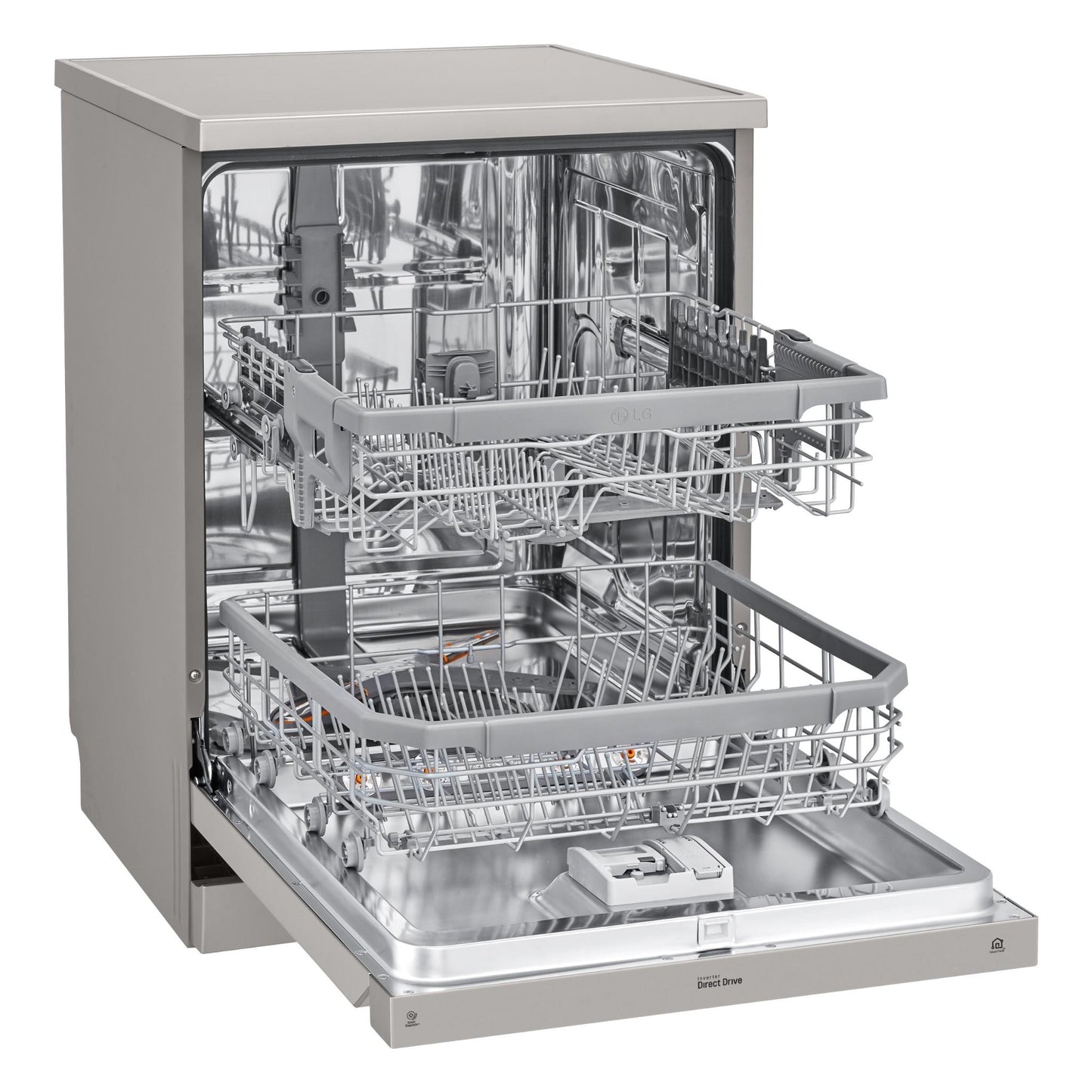 LG XD4B24PS TrueSteam 14 Place Setting Dishwasher (Platinum Steel)