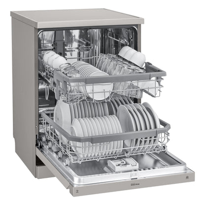LG XD4B24PS TrueSteam 14 Place Setting Dishwasher (Platinum Steel)