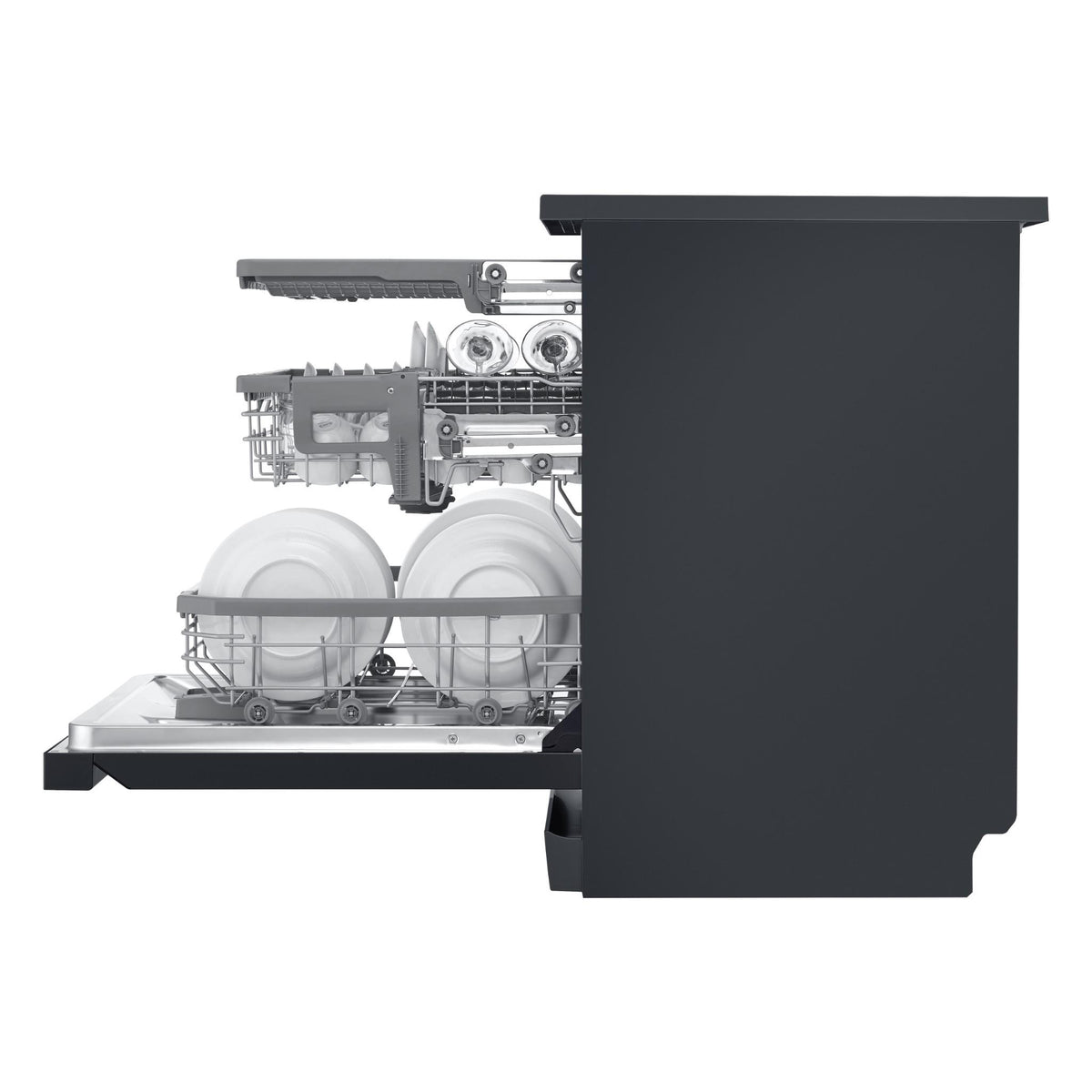 LG XD3A25MB TrueSteam 15-Place Setting Freestanding Dishwasher (Matte Black)