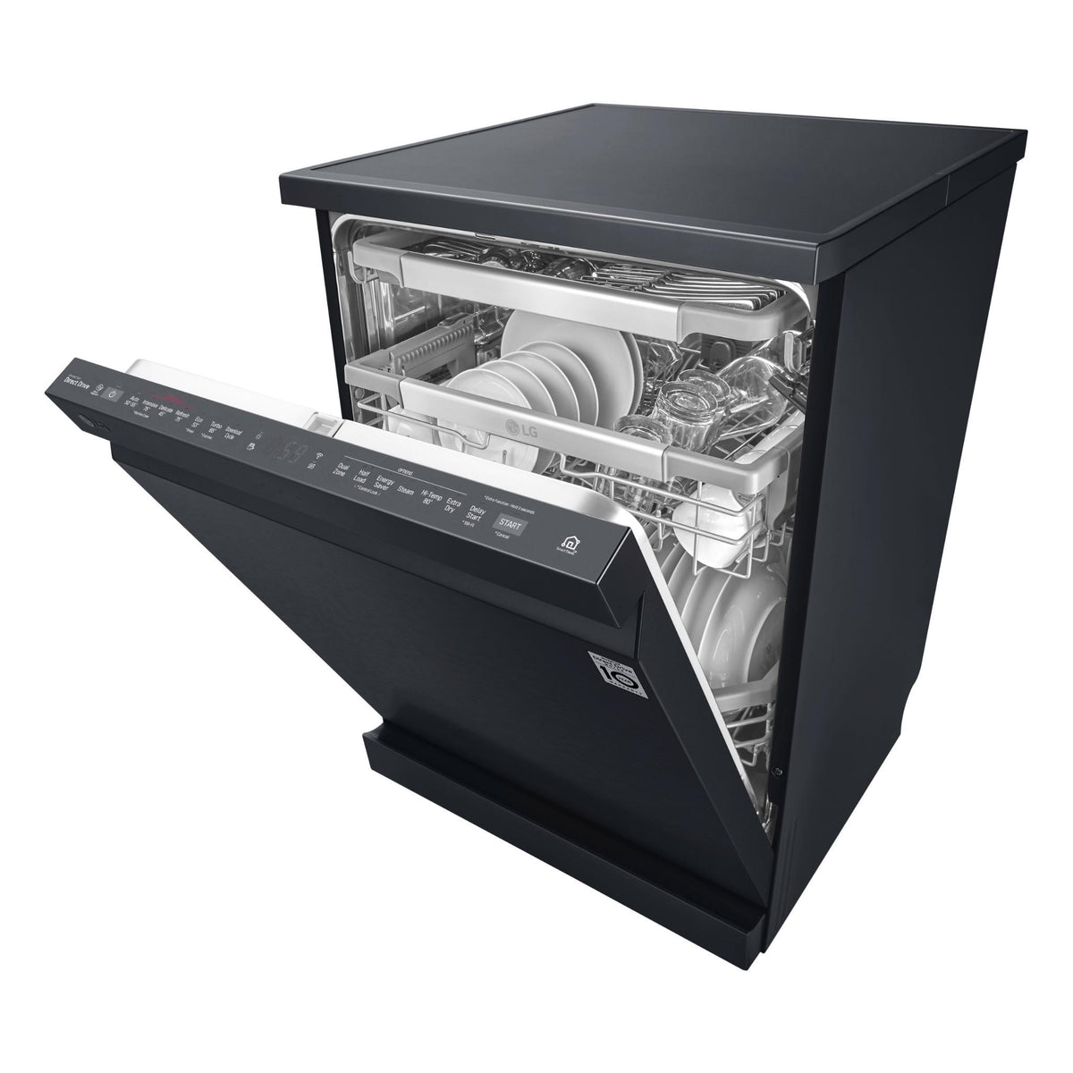 LG XD3A25MB TrueSteam 15-Place Setting Freestanding Dishwasher (Matte Black)
