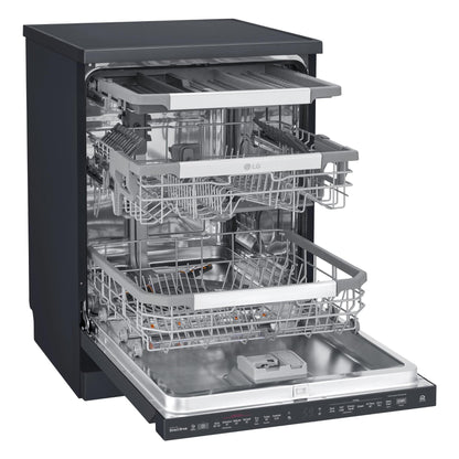 LG XD3A25MB TrueSteam 15-Place Setting Freestanding Dishwasher (Matte Black)