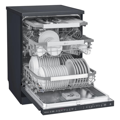 LG XD3A25MB TrueSteam 15-Place Setting Freestanding Dishwasher (Matte Black)