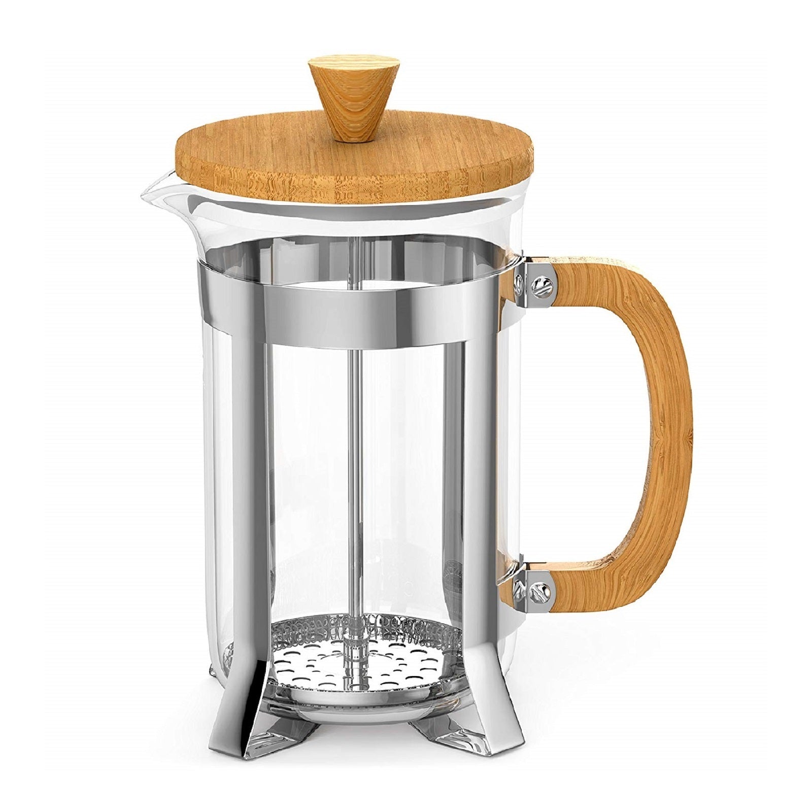Coffee Culture Bamboo/Glass French Travel Tea/Coffee Press/Plunger (600ml)