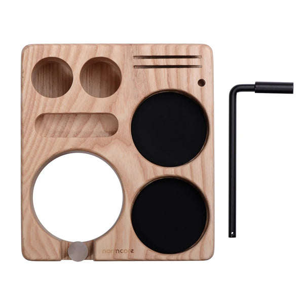 Normcore Compact Tamping Station - Black Ashwood / 51-54 mm