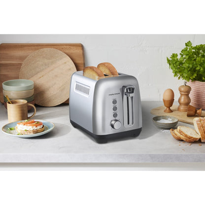 Morphy Richards Equip Stainless Steel 2 Slice Toaster with Variable Width Slots