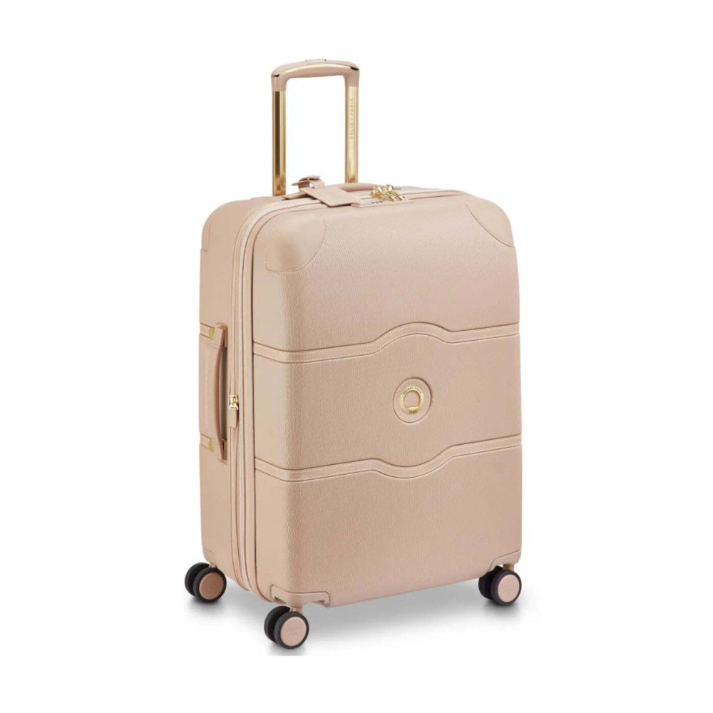 Delsey Luggage Chatelet Air 2.0 4-Wheel Suitcase Beige Rose/Gold 66cm