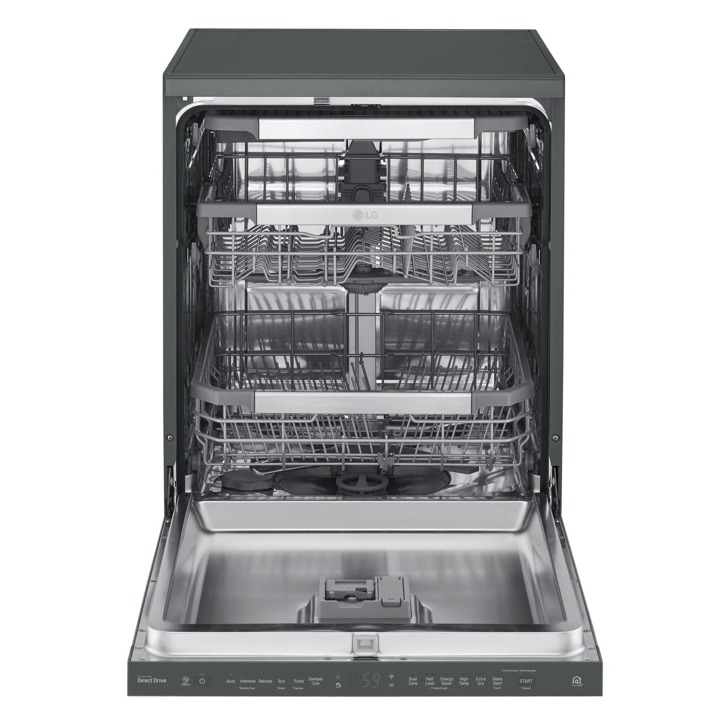 LG XD3A15MB QuadWash 15-Place Setting Freestanding Dishwasher (Matte Black)