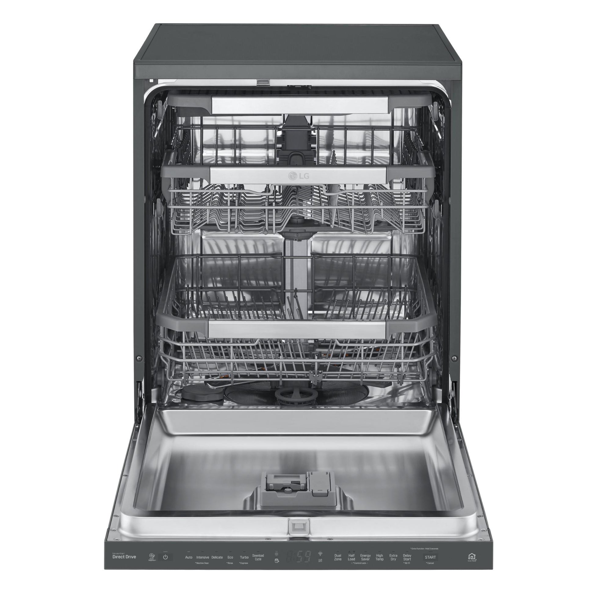 LG XD3A15MB QuadWash 15-Place Setting Freestanding Dishwasher (Matte Black)
