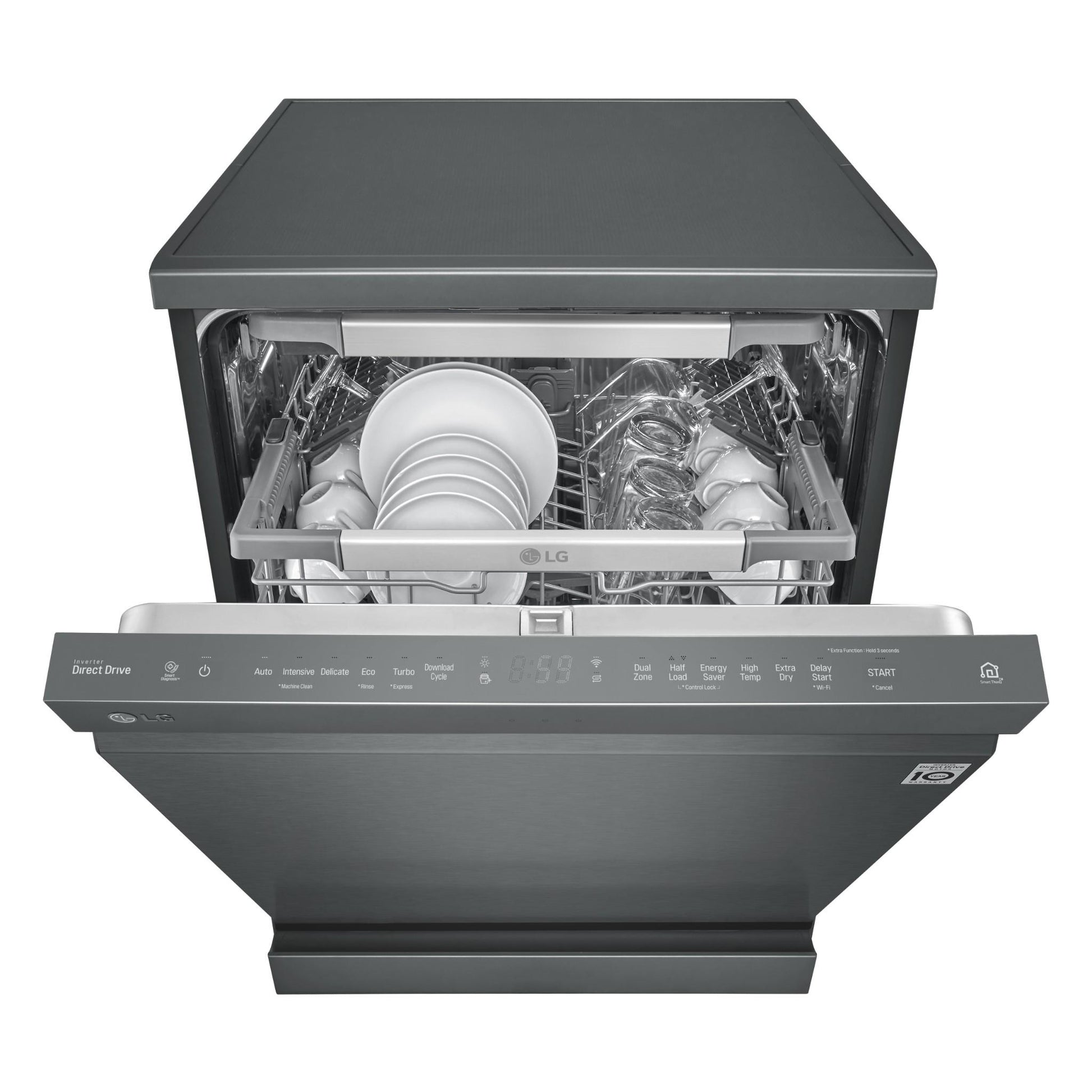 LG XD3A15MB QuadWash 15-Place Setting Freestanding Dishwasher (Matte Black)