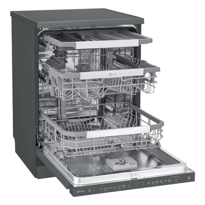 LG XD3A15MB QuadWash 15-Place Setting Freestanding Dishwasher (Matte Black)