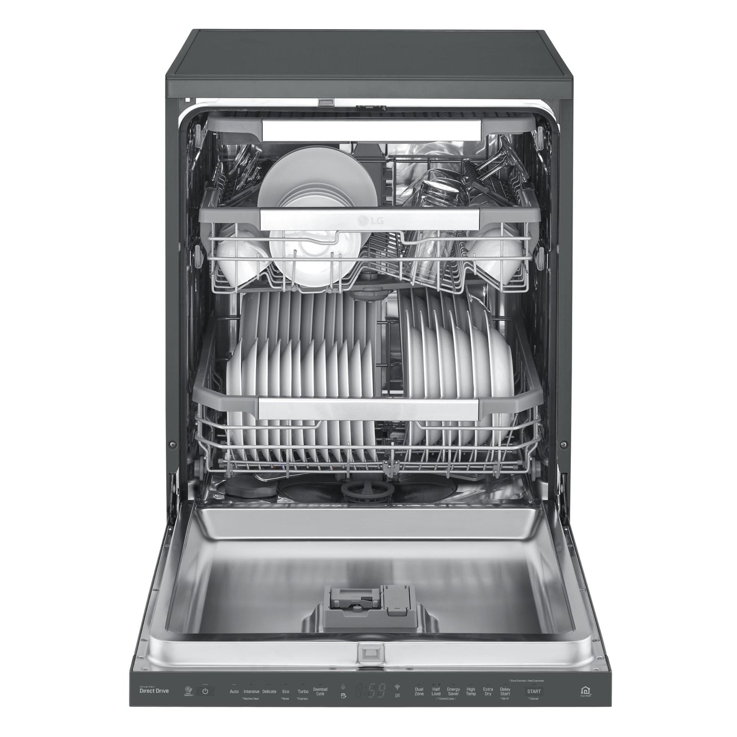 LG XD3A15MB QuadWash 15-Place Setting Freestanding Dishwasher (Matte Black)