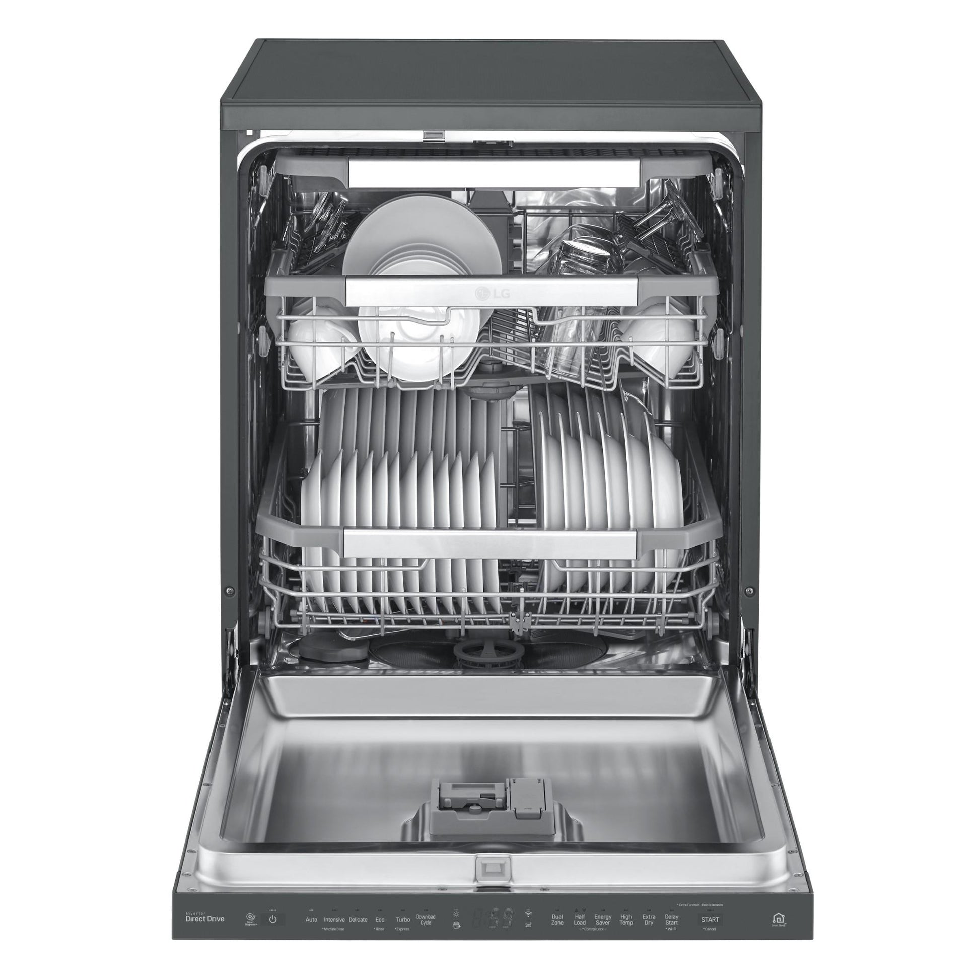 LG XD3A15MB QuadWash 15-Place Setting Freestanding Dishwasher (Matte Black)