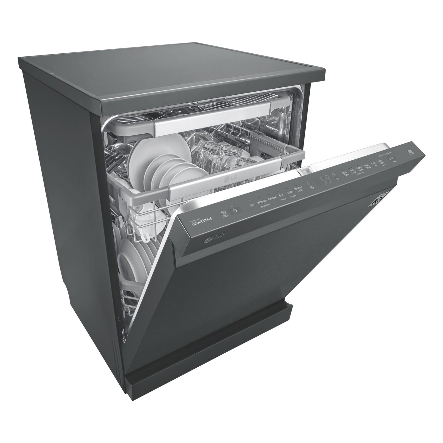 LG XD3A15MB QuadWash 15-Place Setting Freestanding Dishwasher (Matte Black)
