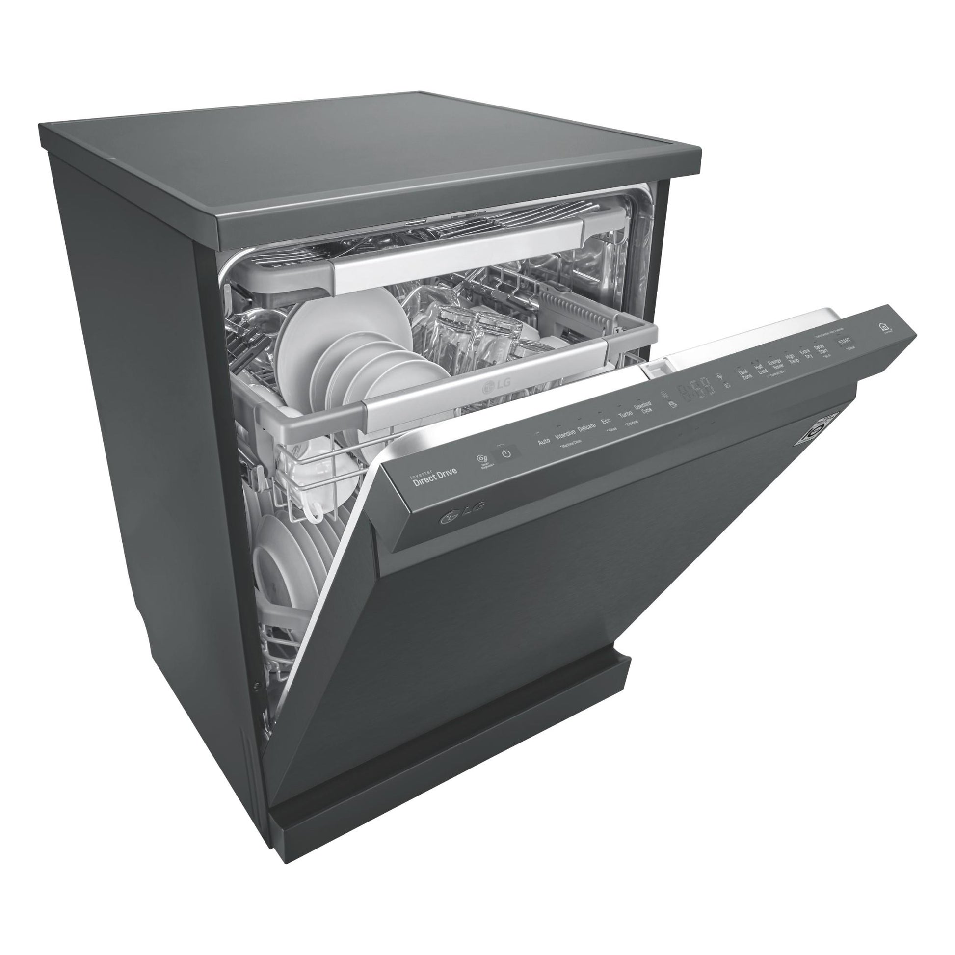 LG XD3A15MB QuadWash 15-Place Setting Freestanding Dishwasher (Matte Black)