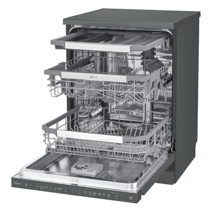 LG XD3A15MB QuadWash 15-Place Setting Freestanding Dishwasher (Matte Black)