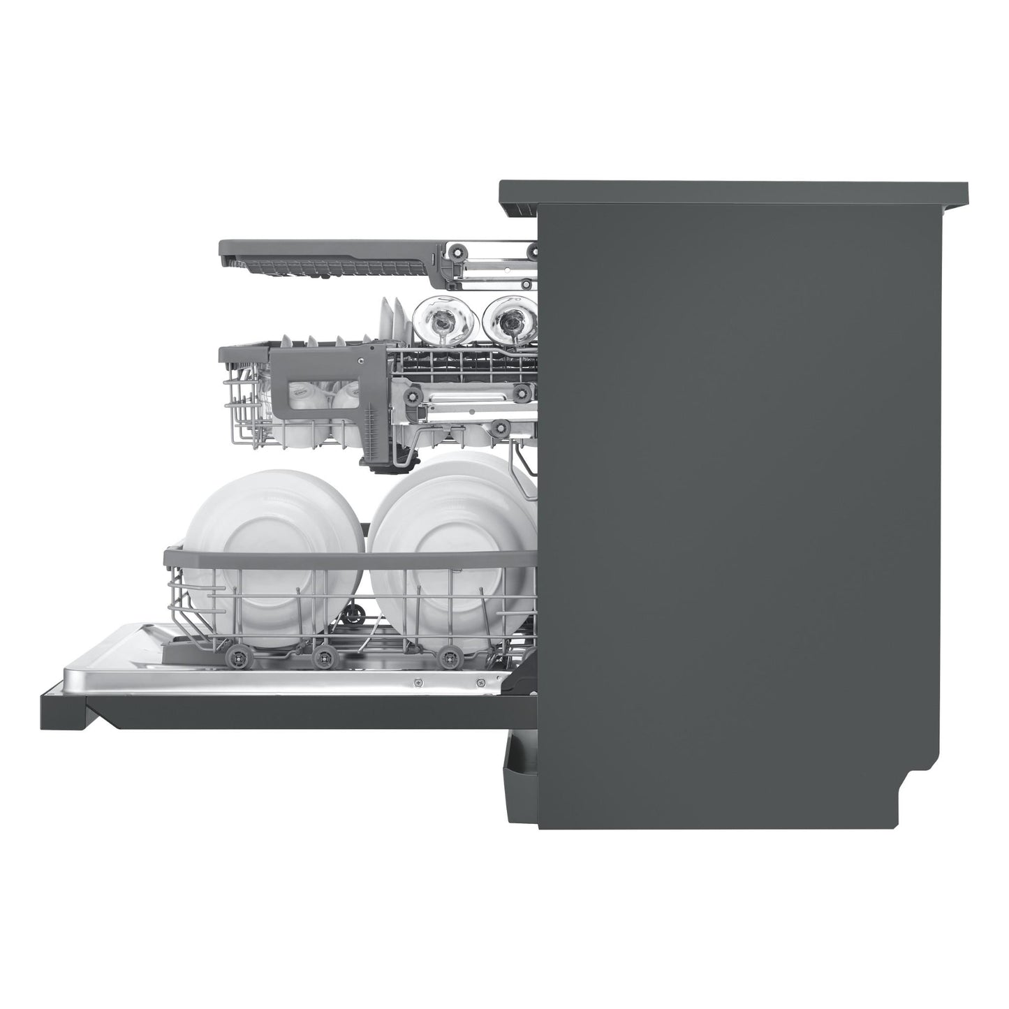 LG XD3A15MB QuadWash 15-Place Setting Freestanding Dishwasher (Matte Black)