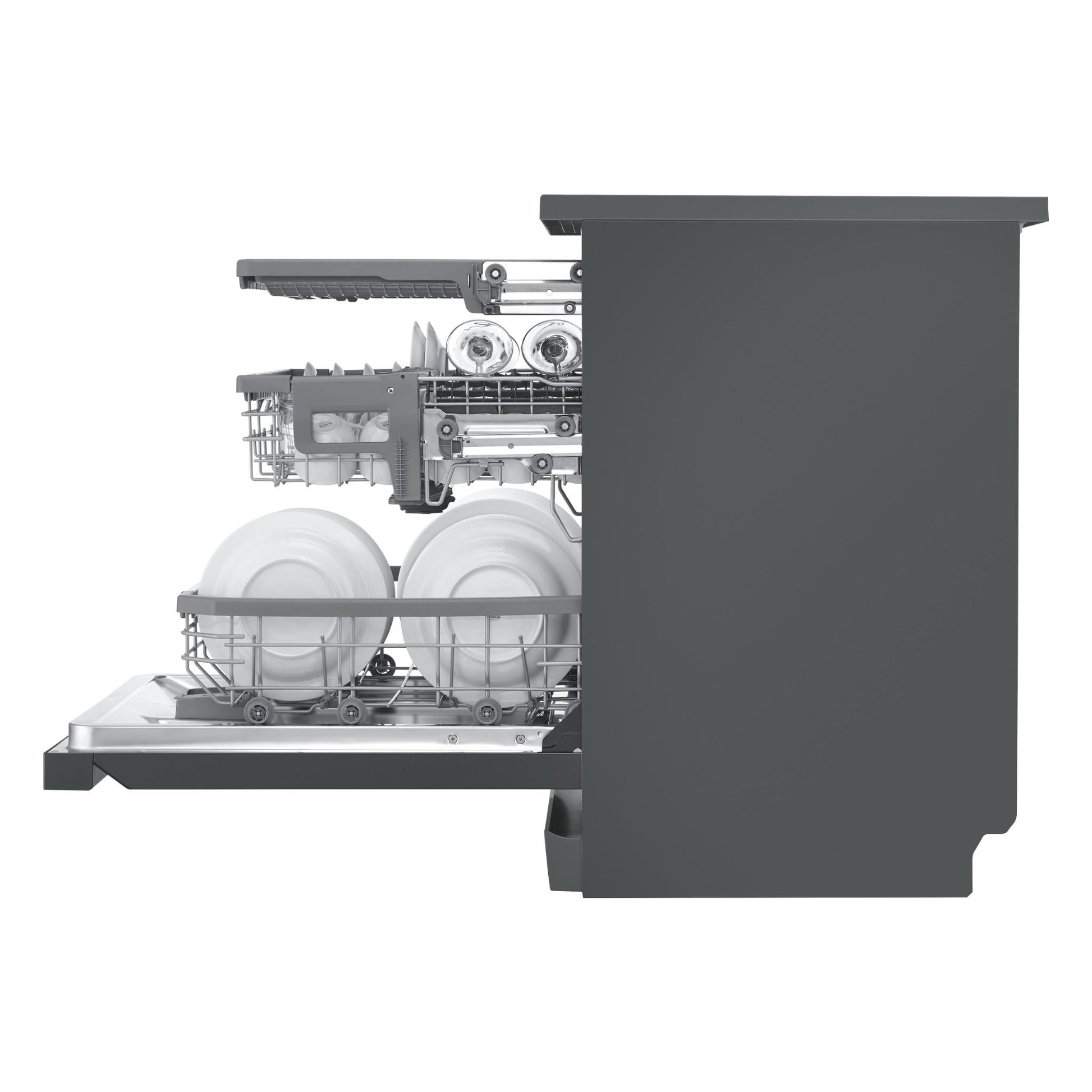 LG XD3A15MB QuadWash 15-Place Setting Freestanding Dishwasher (Matte Black)