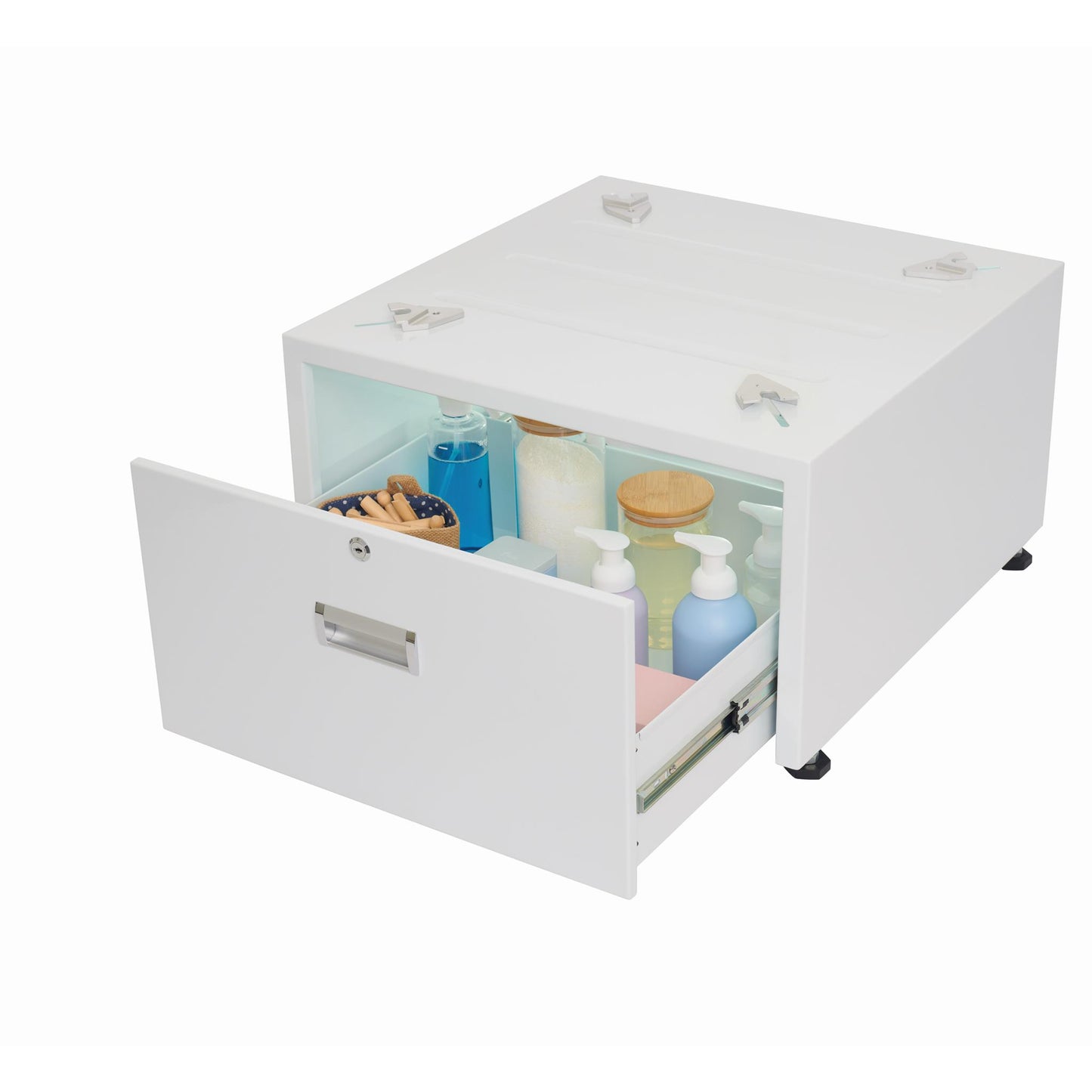 Unilux ULX110 Universal Laundry Pedestal with Drawer and Lock