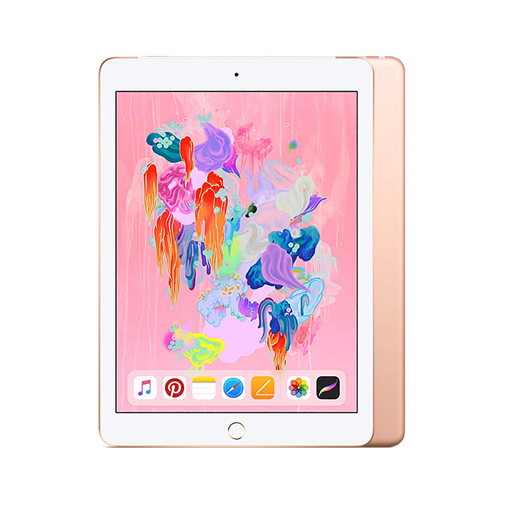 Apple iPad 6th Gen 9.7" WiFi + Cellular 128GB (Gold) [~Refurbished: Good]