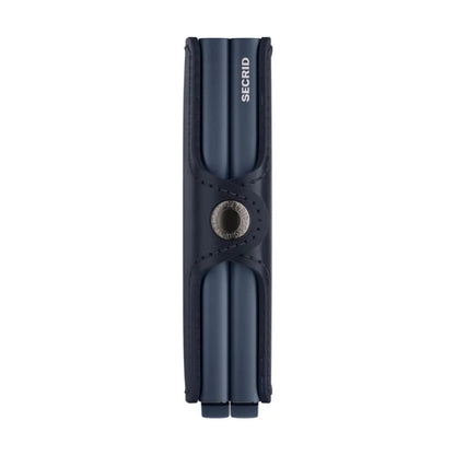 Secrid Twinwallet Compact RFID Mens Travel Leather Wallet Navy