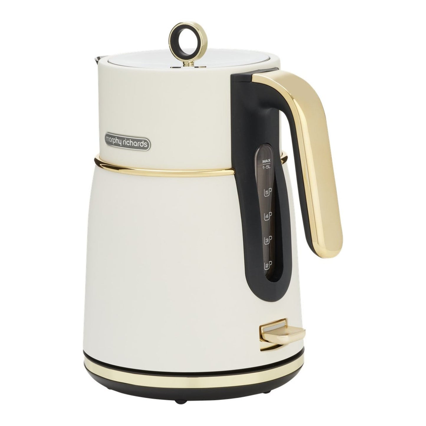 Morphy Richards Signature 1.5 L Electric Kettle Rapid Boil Soft Gold Matte White