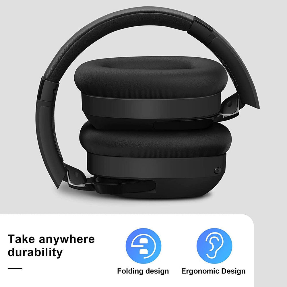 Silcron Active Noise Cancelling Bluetooth Headphones (Black)
