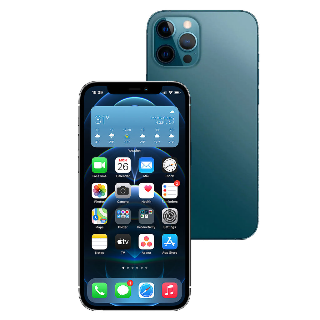 Apple iPhone 12 Pro Max 256GB (Pacific Blue) [*Refurbished: Excellent]