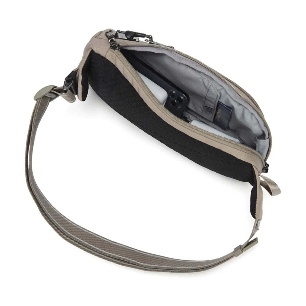 Pacsafe V Action Anti-Theft RFID Blocking Slashguard Sling Pack Beige