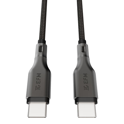 EFM 140W Pro Power and Data USB-C Cable with 1M Braided Cable (Black)