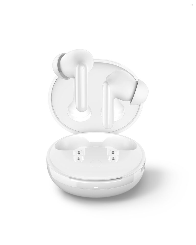 Spigen SPIGEN AUDIO Advanced Noise Cancellation in-Ear Earbuds SA-TW S10 Earphone (White)