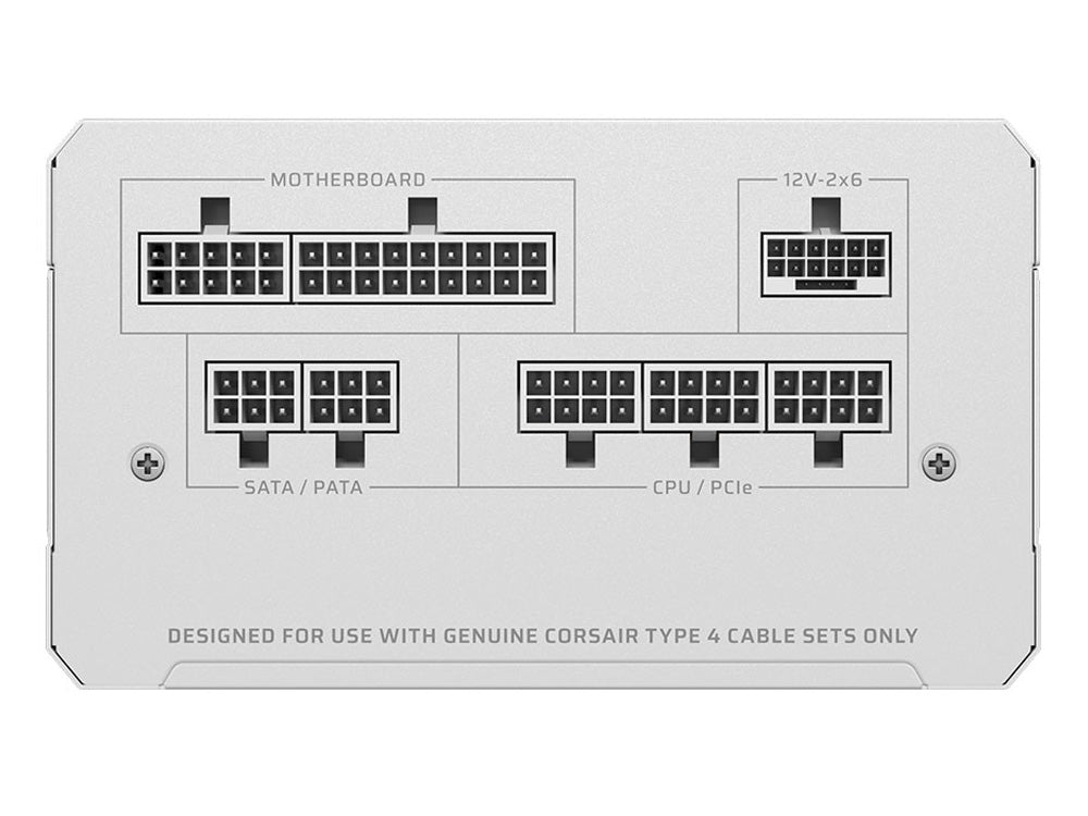 Corsair RM850e 850W Cybenetics Gold Fully Modular Low-Noise ATX Power Supply - White