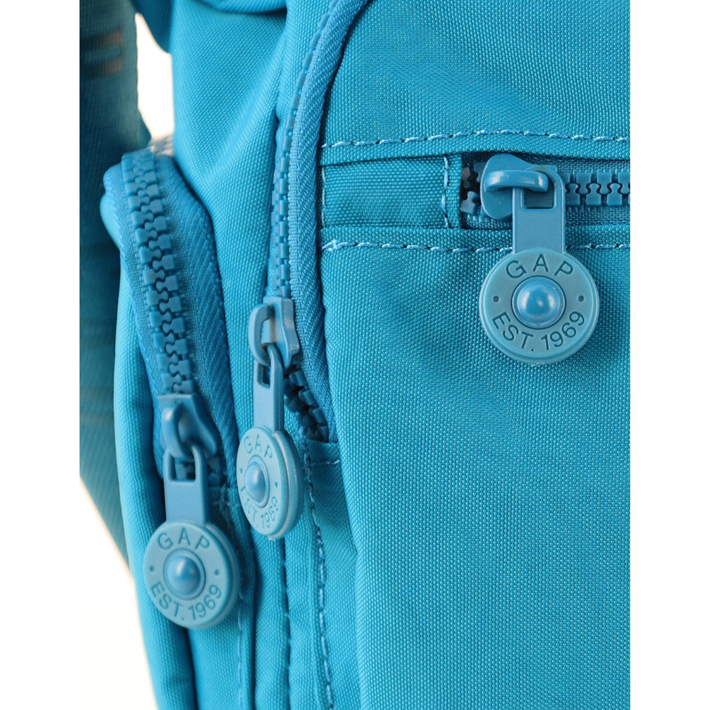GAP Unisex Nylon Shoulder Crossbody Bag w/ Secure Zip 29x22cm Blue