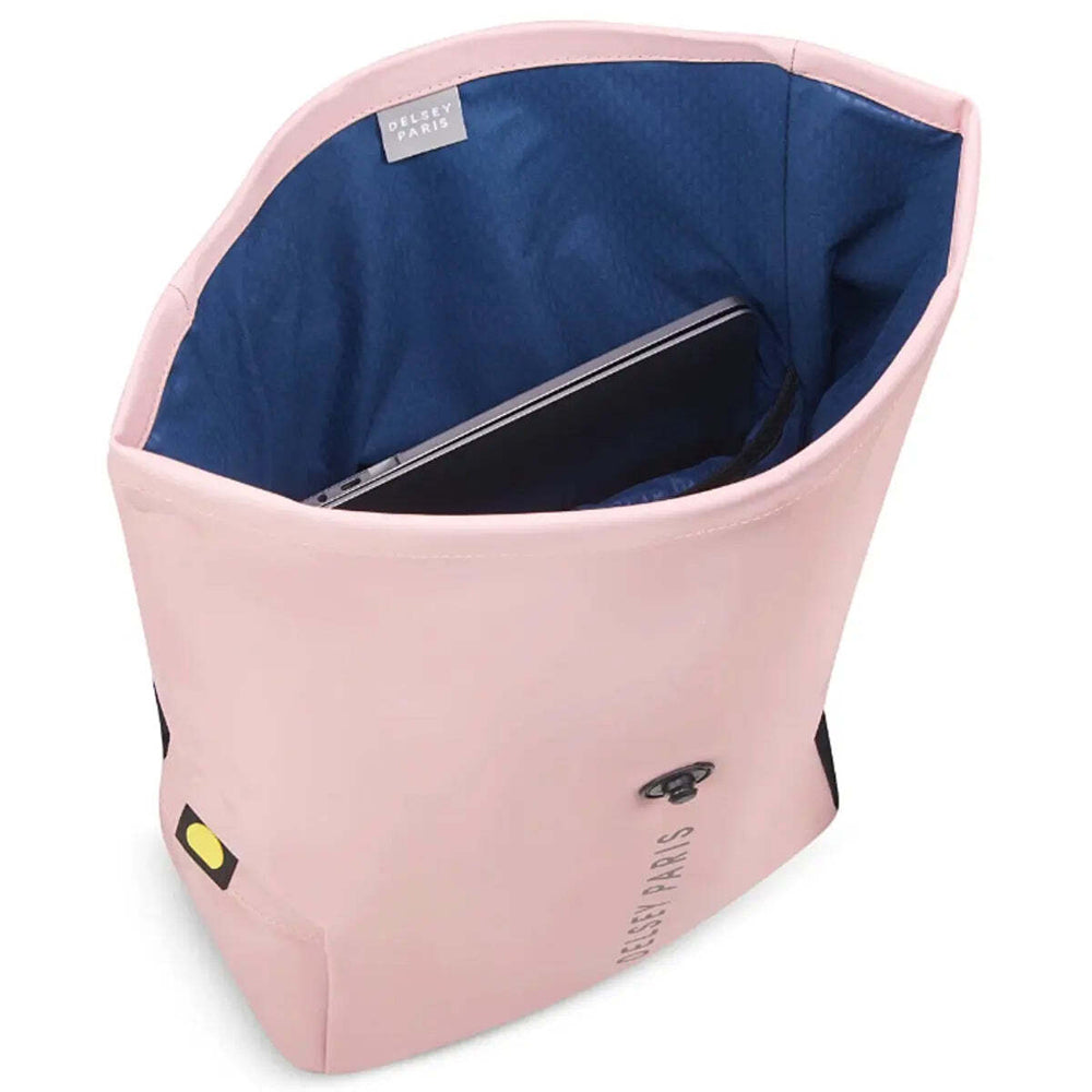 Delsey Turenne Soft Rolltop RFID 15" Laptop Backpack Peony