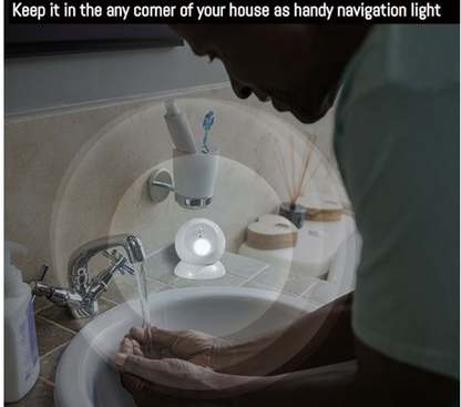 Brillar Motion Activated Swivel Ball Light White
