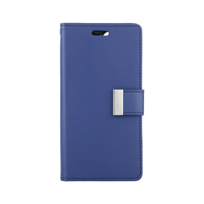 Goospery Rich Diary case for iPhone 14 Pro - Navy