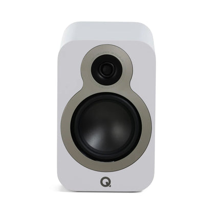Q Acoustics 3030c Standmount Speakers Satin White Pair