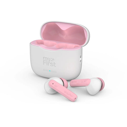 myFirst CareBuds Kids TWS Earbuds (White Pink)