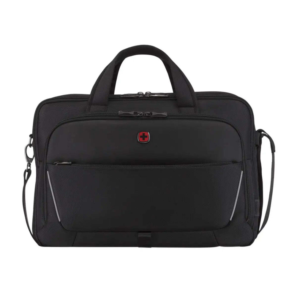 Wenger Icons Meteor 16" - 17" Laptop Brief with Tablet Pocket - Black