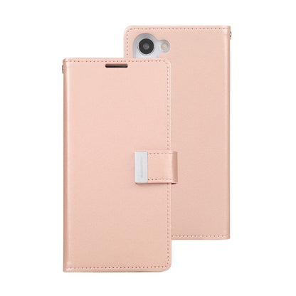 Goospery Rich Diary for Galaxy S23 Ultra - Rose Gold