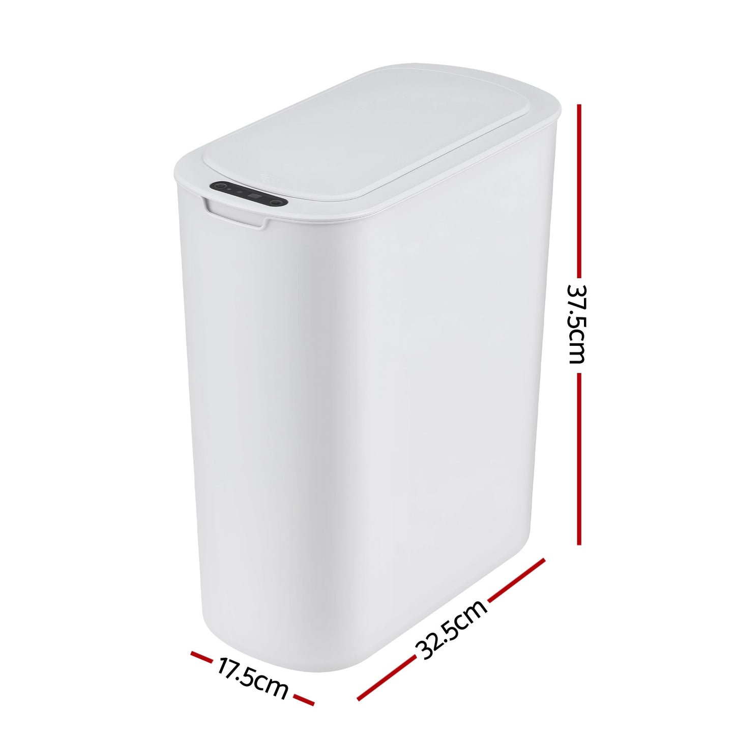 Devanti 21L Motion Sensor Kitchen Bin Slim Touchless Rubbish Can with Lid White