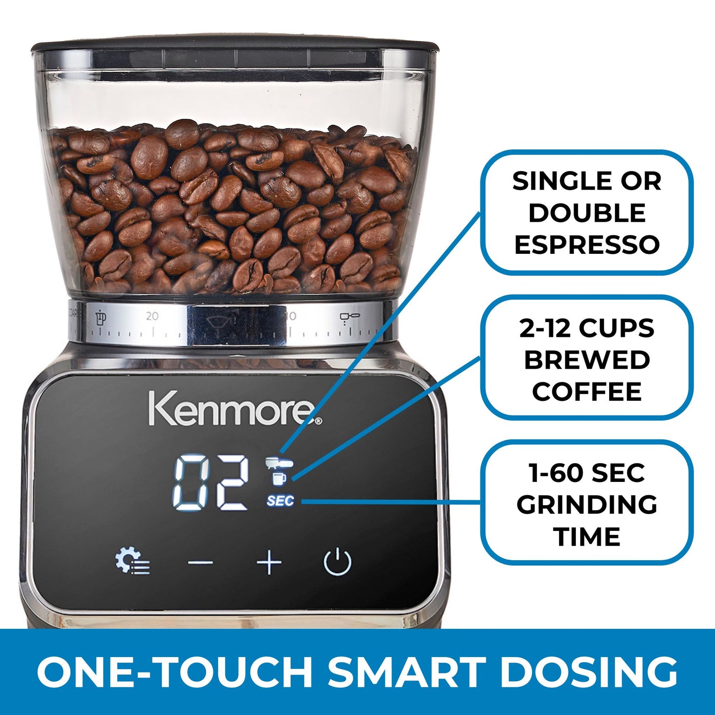 Kenmore Coffee Grinder with Digital Display