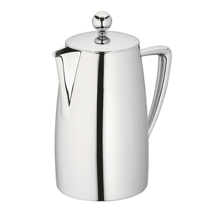 Avanti 6 Cup Art Deco Double Wall Coffee Plunger - Silver | Coffee Press | Easy pour, Insulated, Dishwasher Safe