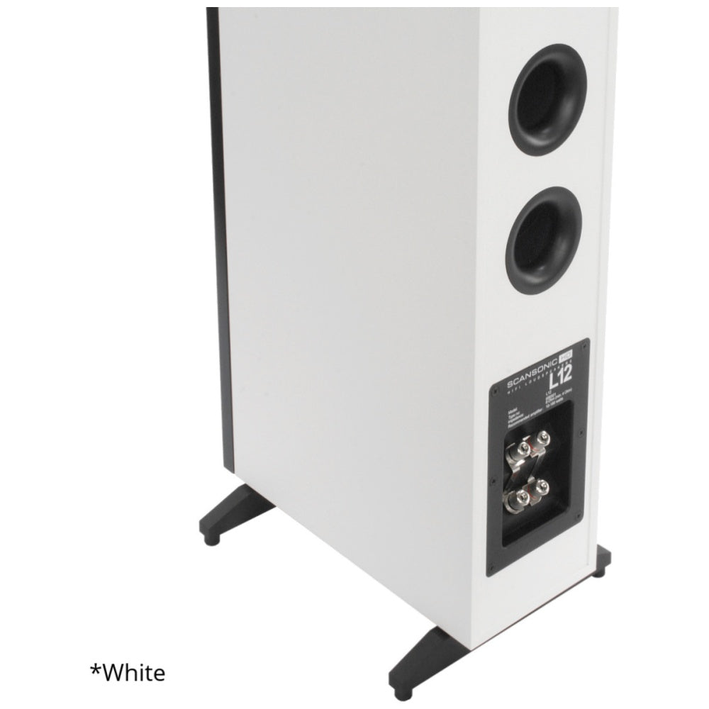 Scansonic HD 2-Pieces L12 Series Floorstanding Home Speakers 180W (Walnut)