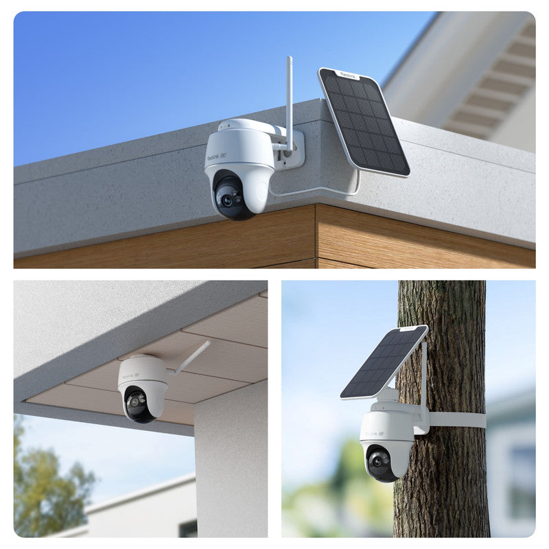 Reolink Argus PT Ultra 4K Pan Tilt Wireless Automatic Tracking Battery Security Camera White