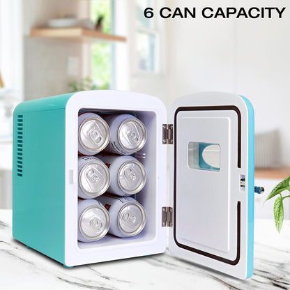 Koolatron Retro Mini Fridge 4L Aqua