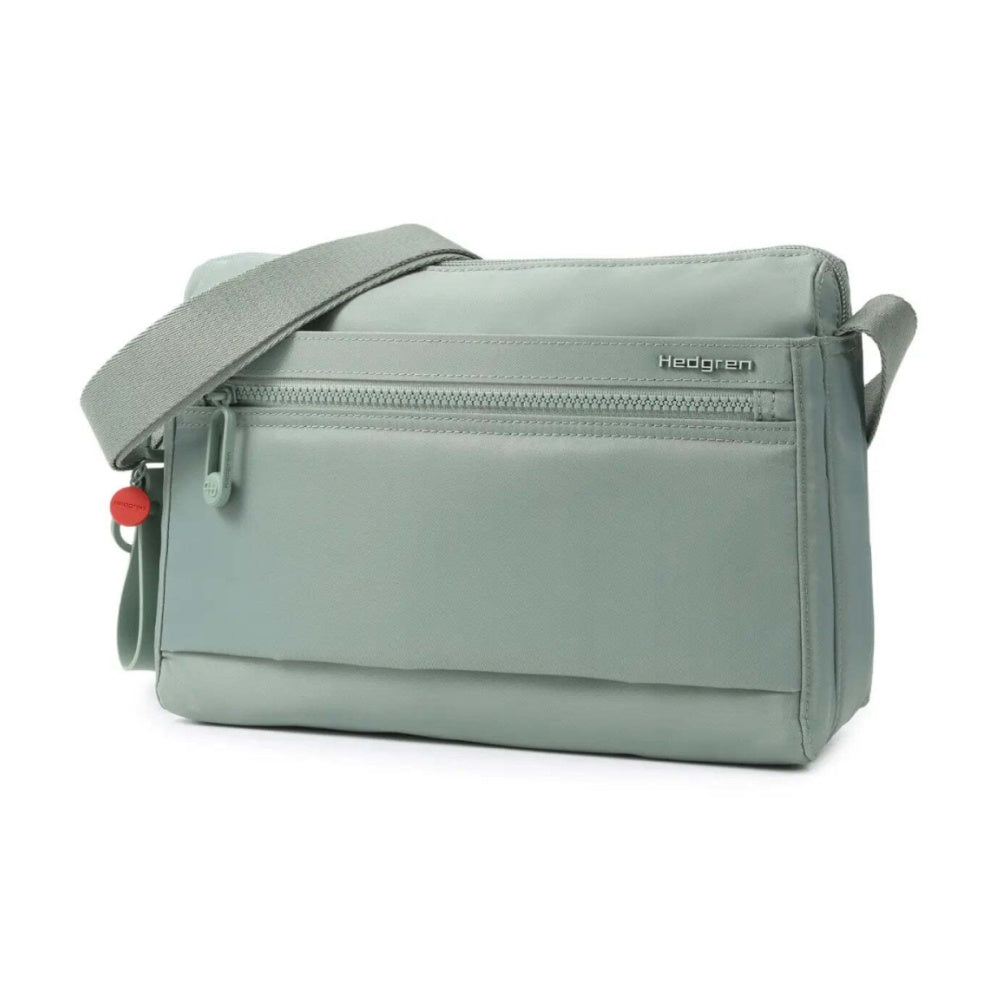 Hedgren Eye Neo RFID Pocket Water Repellent Crossbody Bag Green Milieu
