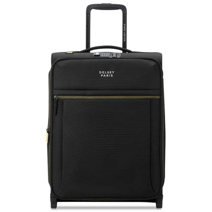 Delsey Brochant 3 - 55 cm Slim 2-Wheel Expandable Carry-on Suitcase - Deep Black