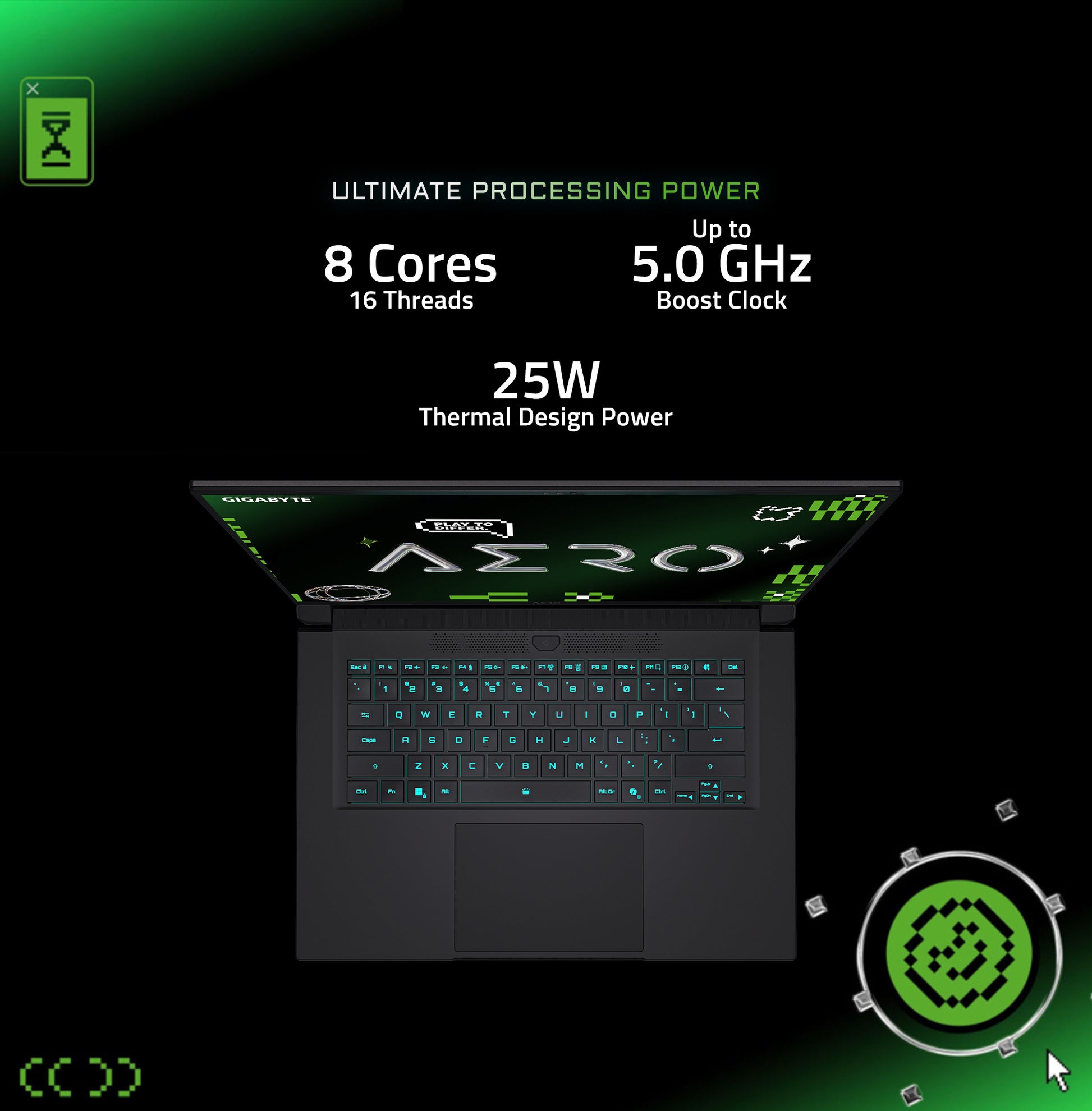 GIGABYTE AERO X16 | RTX 5060 | Ryzen Al 7 350 | Gaming Laptop