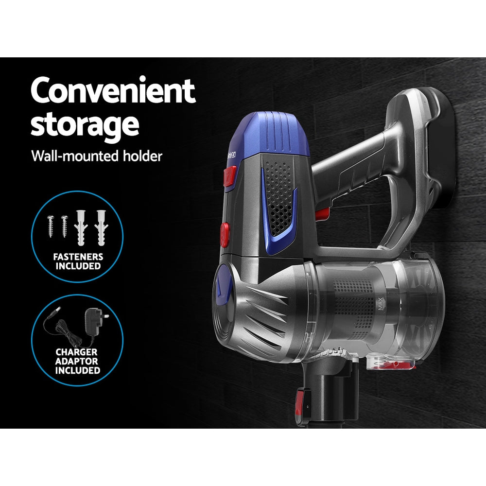 Devanti Stick Vacuum Cleaner Bagless Cordless 150W (Red)